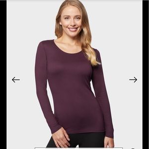 🍁3/$25🍁 Danskin Purple long-sleeve Dri-More Top